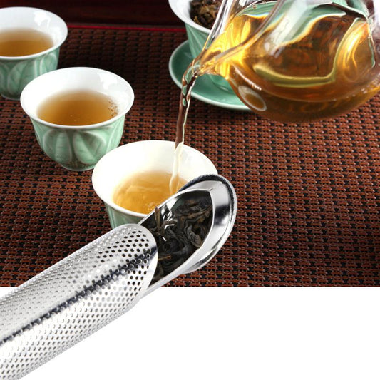 Pipe-Shaped Tea Strainer 304 Stainless Steel Tea Leaking Tea Incubator Teapot-Shaped Tea Strainer