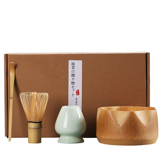 Tea Brush Matcha Brush Hyakumonari Tea Brush Stand Combination Song Dynasty Tea Ordering Set